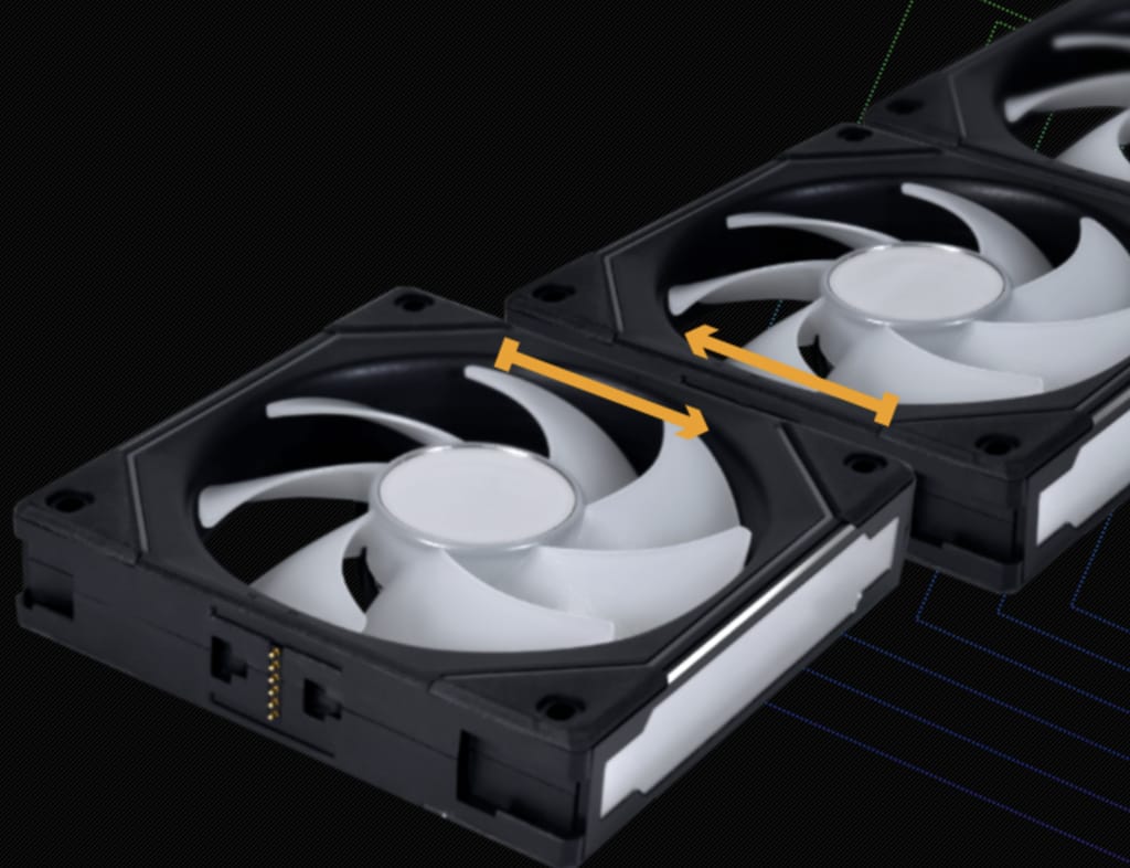 Ventilator za ohišje Lian Li UNI FAN SL-INFINITY 120 ARGB PWM 120mm, 3 Pack + kontroler, črn