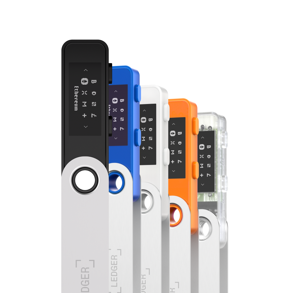 Ledger Nano S Plus, denarnica za Bitcoin in druge kriptovalute, črna