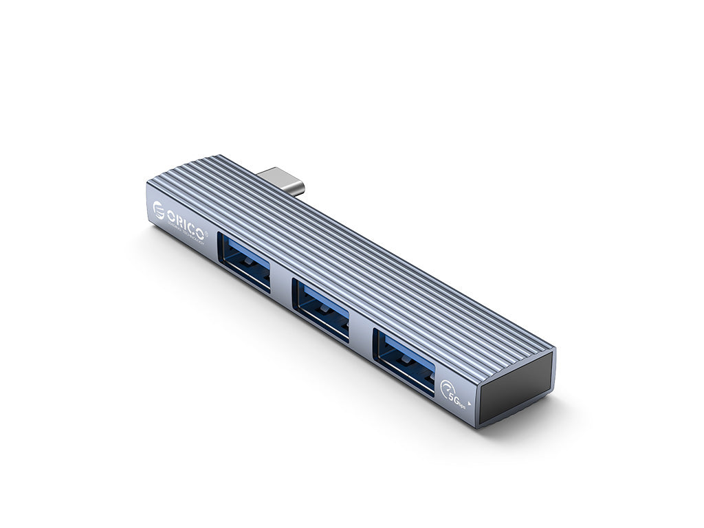 USB-C hub s 3 vhodi, 1x USB 3.0, 2x USB 2.0, Alu, siv, ORICO AH-W13