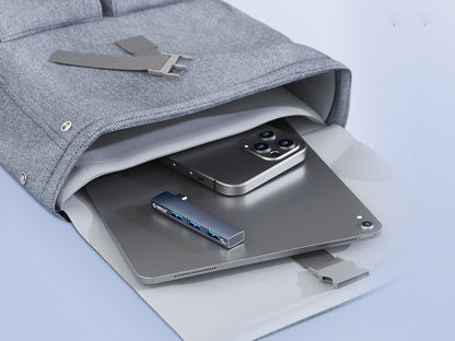 USB-C hub s 3 vhodi, 1x USB 3.0, 2x USB 2.0, Alu, siv, ORICO AH-W13