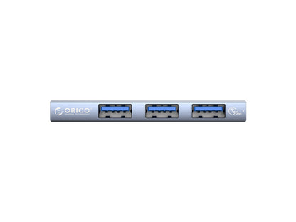 USB-C hub s 3 vhodi, 1x USB 3.0, 2x USB 2.0, Alu, siv, ORICO AH-W13