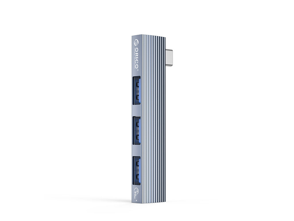 USB-C hub s 3 vhodi, 1x USB 3.0, 2x USB 2.0, Alu, siv, ORICO AH-W13