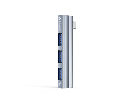 USB-C hub s 3 vhodi, 1x USB 3.0, 2x USB 2.0, Alu, siv, ORICO AH-W13