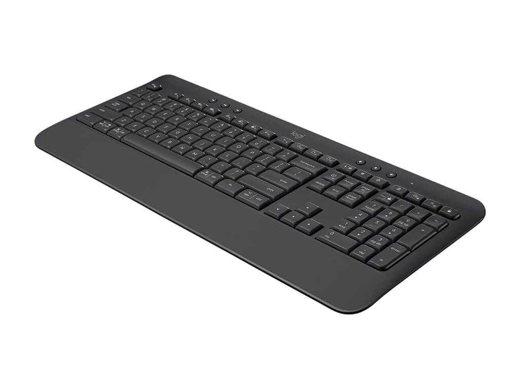 Tipkovnica Logitech K650 Signature, Wireless, USB, grafitna, SLO g.