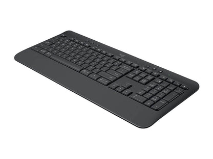 Tipkovnica Logitech K650 Signature, Wireless, USB, grafitna, SLO g.