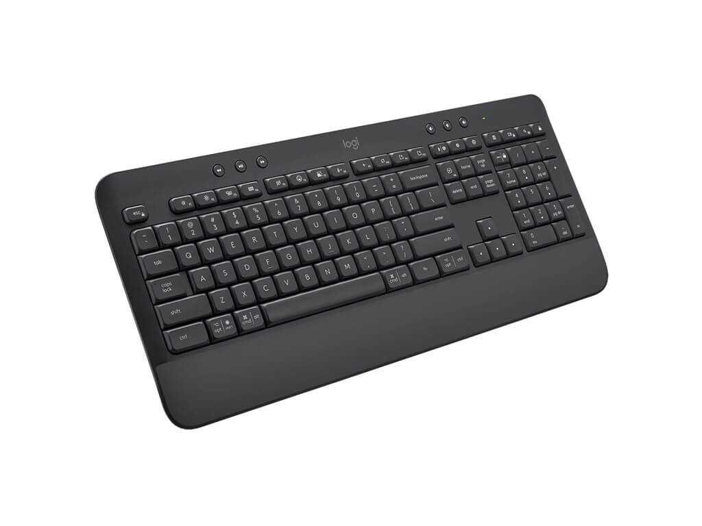 Tipkovnica Logitech K650 Signature, Wireless, USB, grafitna, SLO g.