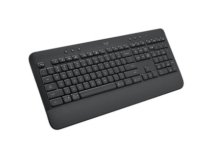 Tipkovnica Logitech K650 Signature, Wireless, USB, grafitna, SLO g.