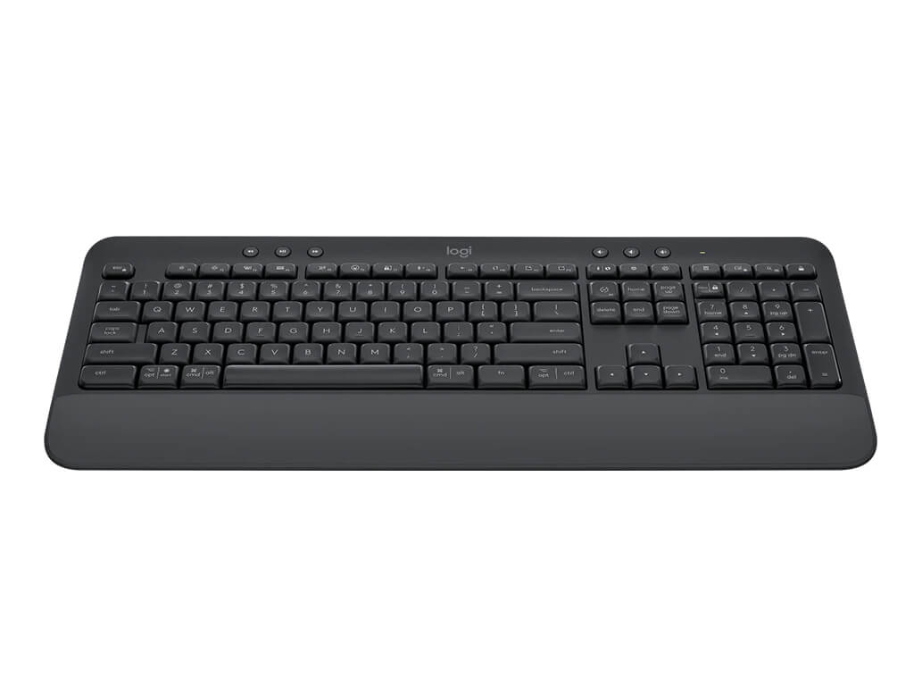 Tipkovnica Logitech K650 Signature, Wireless, USB, grafitna, SLO g.