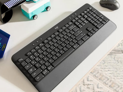 Tipkovnica Logitech K650 Signature, Wireless, USB, grafitna, SLO g.