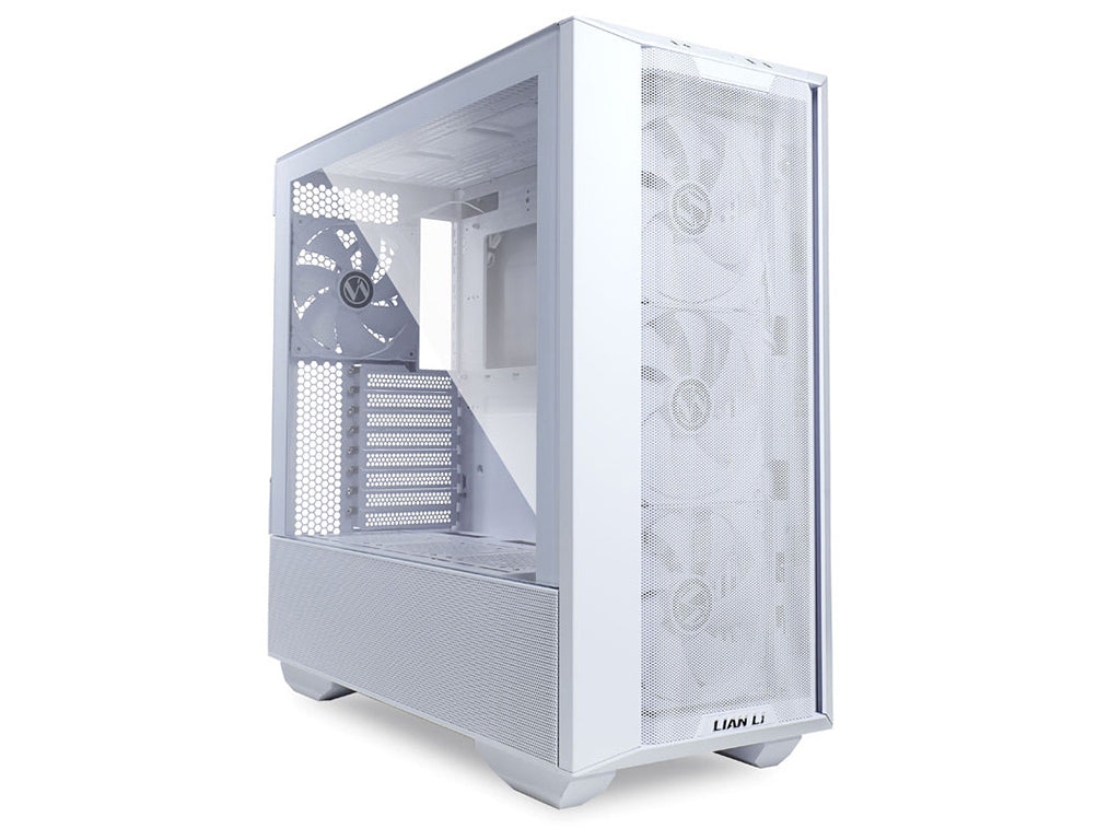 Računalniško ohišje ATX Lian Li LANCOOL III Mesh Midi-Tower, kaljeno steklo, belo