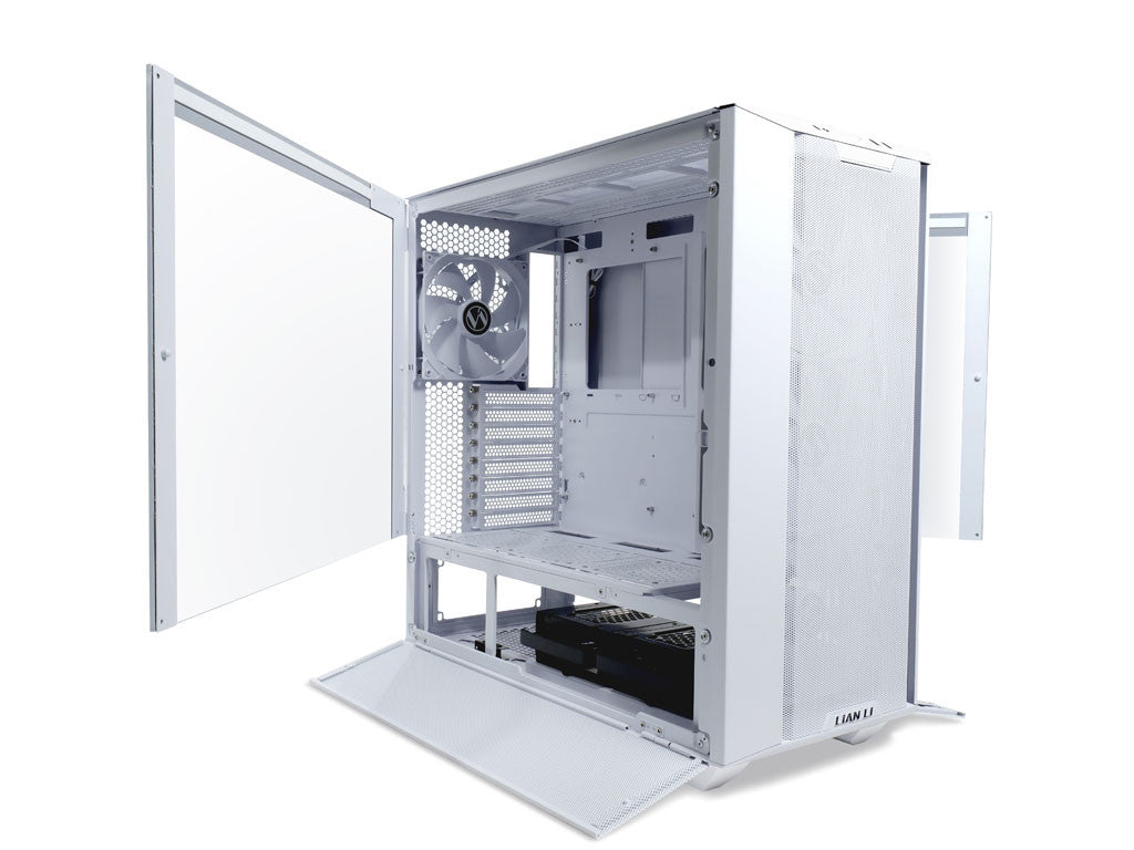 Računalniško ohišje ATX Lian Li LANCOOL III Mesh Midi-Tower, kaljeno steklo, belo