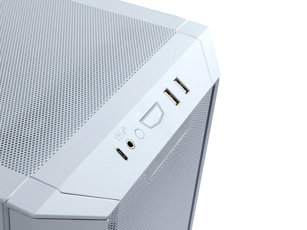 Računalniško ohišje ATX Lian Li LANCOOL III Mesh Midi-Tower, kaljeno steklo, belo