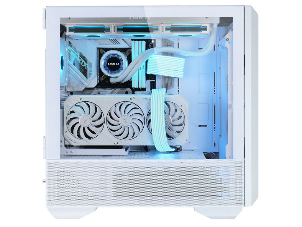 Računalniško ohišje ATX Lian Li LANCOOL III Mesh RGB Midi-Tower, kaljeno steklo, belo