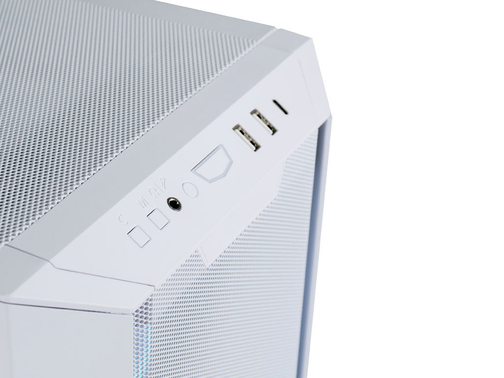 Računalniško ohišje ATX Lian Li LANCOOL III Mesh RGB Midi-Tower, kaljeno steklo, belo