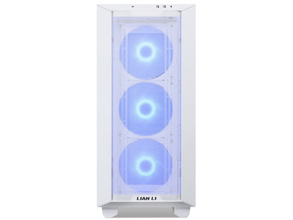 Računalniško ohišje ATX Lian Li LANCOOL III Mesh RGB Midi-Tower, kaljeno steklo, belo
