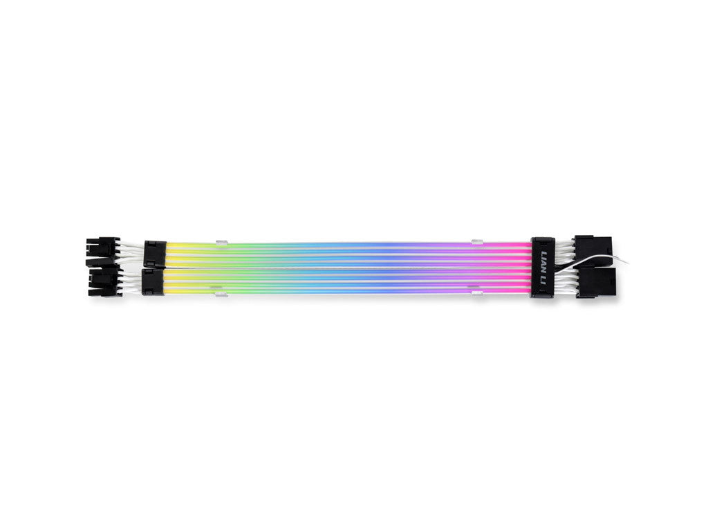 Kabel Lian Li Strimer Plus V2 Dual 8-Pin RGB, PCIe, za grafčno kartico, 30 cm