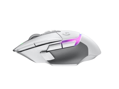 Miška Logitech G502 X PLUS, Wireless, RGB, bela, Premium