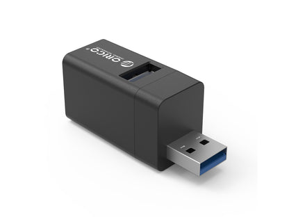 USB hub s 3 vhodi, 1x USB 3.0, 2x USB 2.0, Alu črn, ORICO MINI-U32L