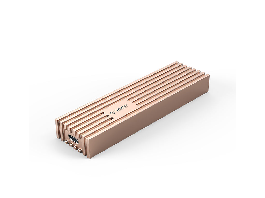 Zunanje ohišje za M.2 NVMe/SATA 2230-2280 v USB3.2 Gen2 Type-C, 10Gbps, Aluminij, zlato-roza, ORICO FV35C3