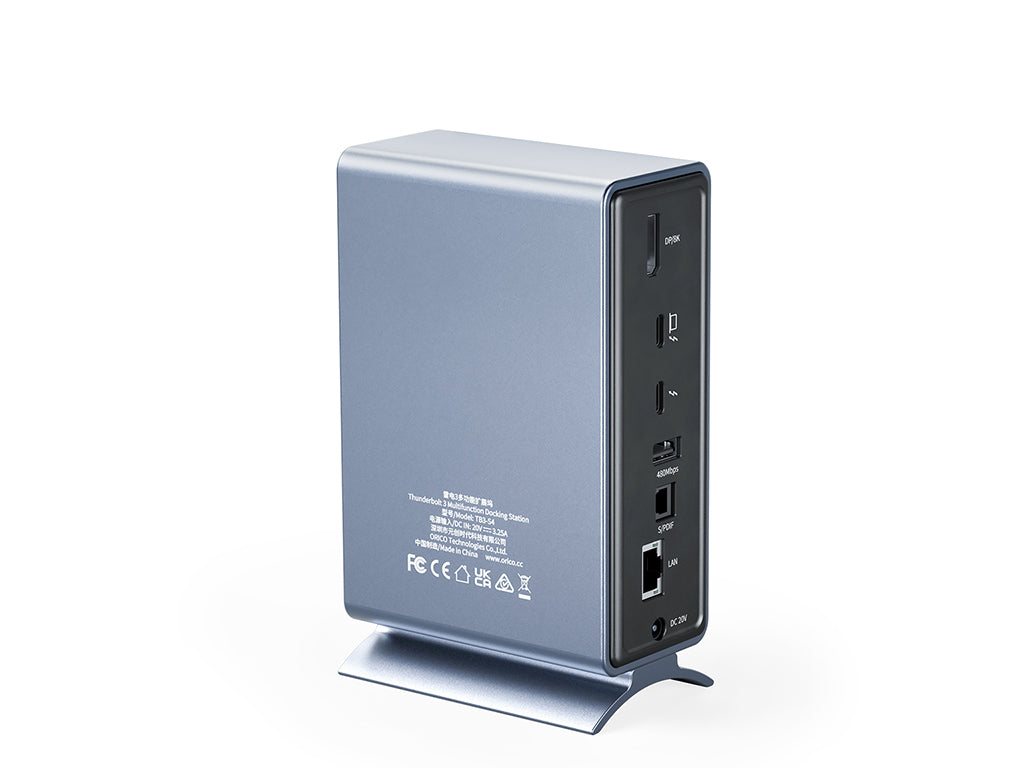 Priključna postaja USB-C Thunderbolt 3, 15 v 1, 5xUSB-A, 2xTB3, 2xUSB-C, DP, RJ45, SD+TF, napajanje, ORICO TB3-S4