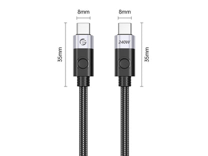 Kabel USB-C v USB-C, USB 4, 40Gbps, 240W PD, 8K 60Hz, 1m, ORICO CC240-40