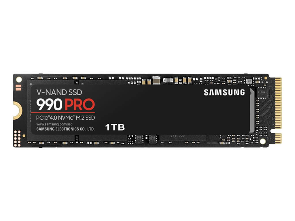 SSD 1TB M.2 80mm PCI-e 4.0 x4 NVMe, V-NAND, Samsung 990 PRO (MZ-V9P1T0BW)