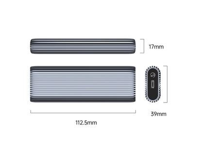 Zunanje ohišje za SSD, M.2 SATA 2230-2280 v USB 3.2 Gen2 Type-C, ALU, ORICO AM2C3