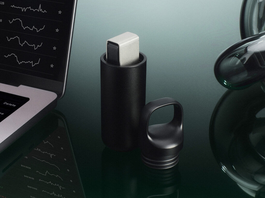 Zaščitna kapsula za strojno denarnico Ledger NANO X Pod, črna