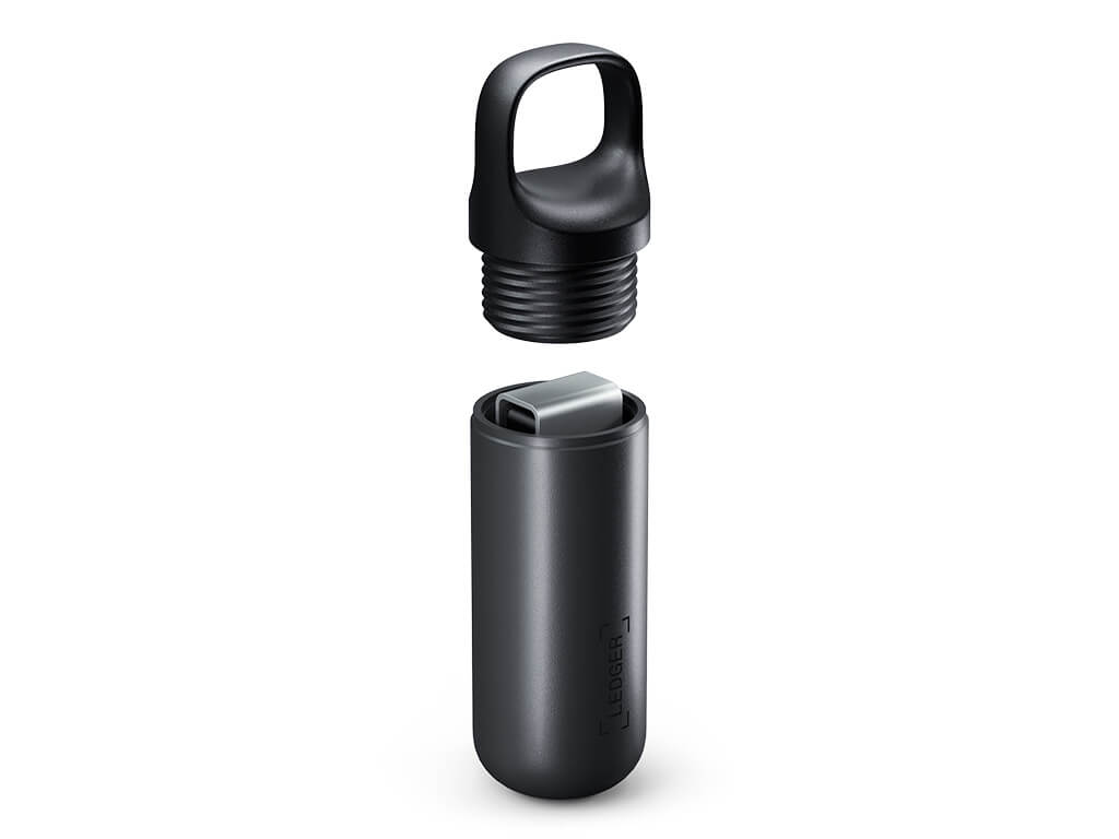 Zaščitna kapsula za strojno denarnico Ledger NANO X Pod, črna