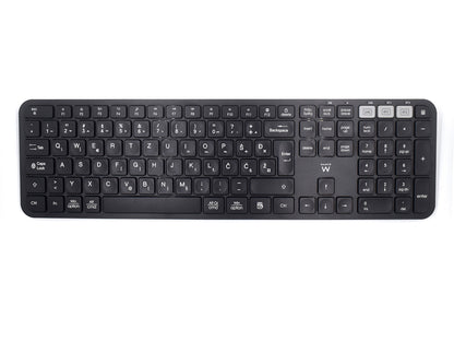Tipkovnica Ewent Multi-connect Wireless, Bluetooth, USB, SLO