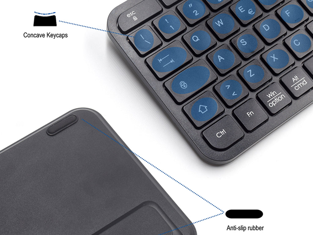 Tipkovnica Ewent Multi-connect Wireless, Bluetooth, USB, SLO