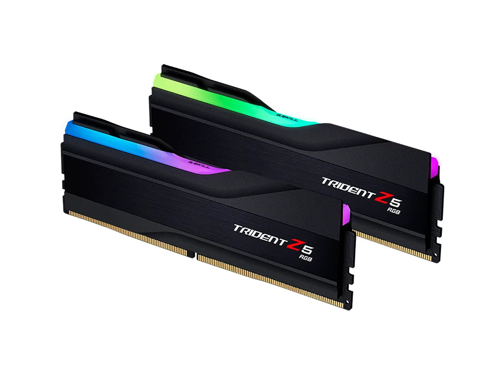 RAM DDR5 32GB Kit (2x 16GB) PC5-51200 6400MT/s CL32 1.40V, G.SKILL Trident Z5 RGB, Intel XMP