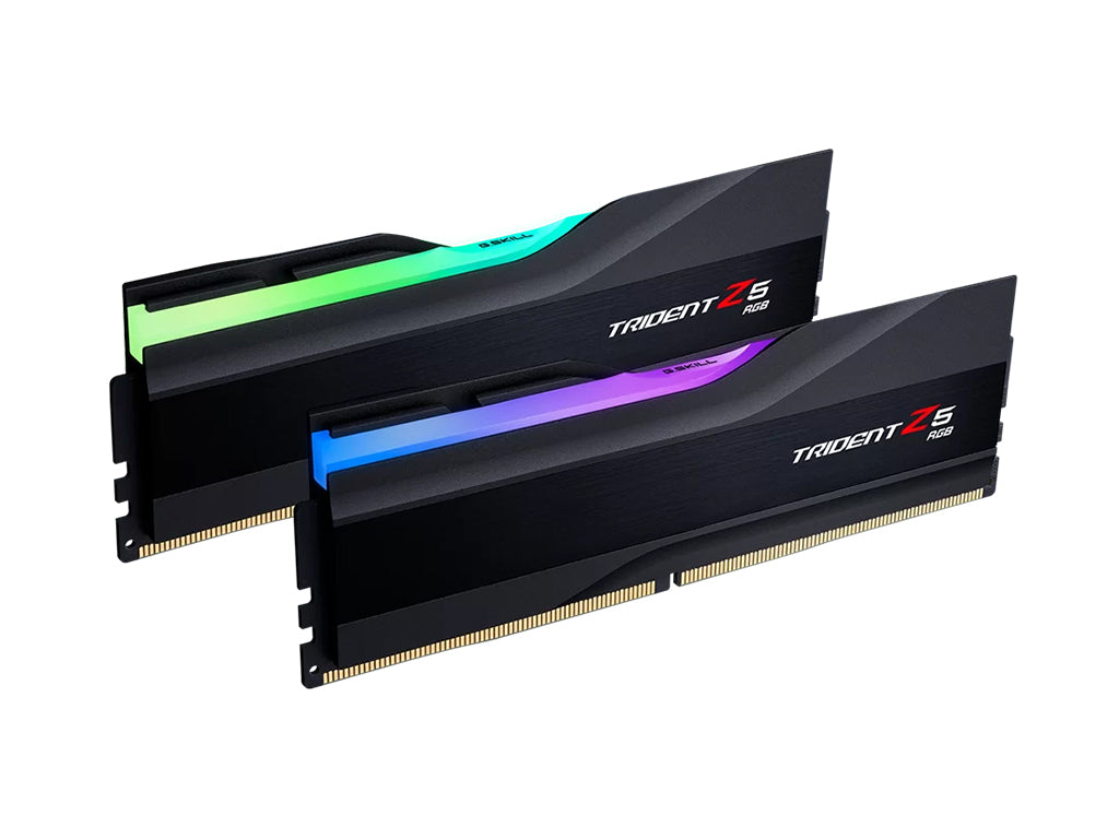 RAM DDR5 32GB Kit (2x 16GB) PC5-51200 6400MT/s CL32 1.40V, G.SKILL Trident Z5 RGB, Intel XMP