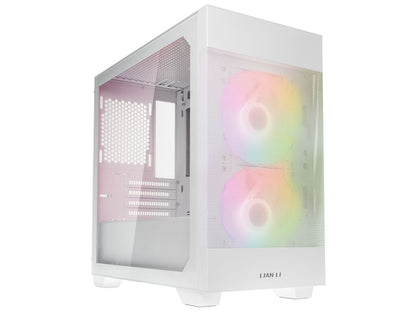 Računalniško ohišje Lian Li LANCOOL 205M Mesh, Micro-ATX, kaljeno steklo, belo