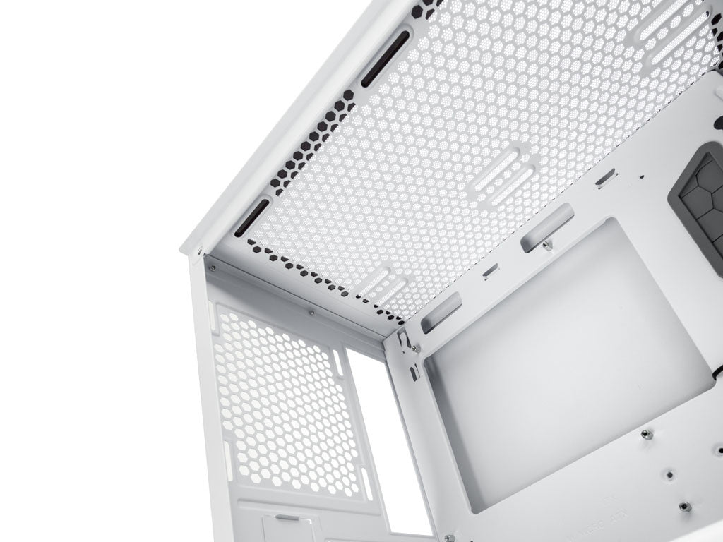 Računalniško ohišje Lian Li LANCOOL 205M Mesh, Micro-ATX, kaljeno steklo, belo