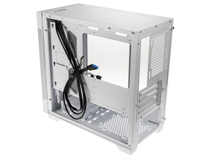Računalniško ohišje Lian Li LANCOOL 205M Mesh, Micro-ATX, kaljeno steklo, belo