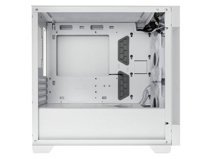 Računalniško ohišje Lian Li LANCOOL 205M Mesh, Micro-ATX, kaljeno steklo, belo