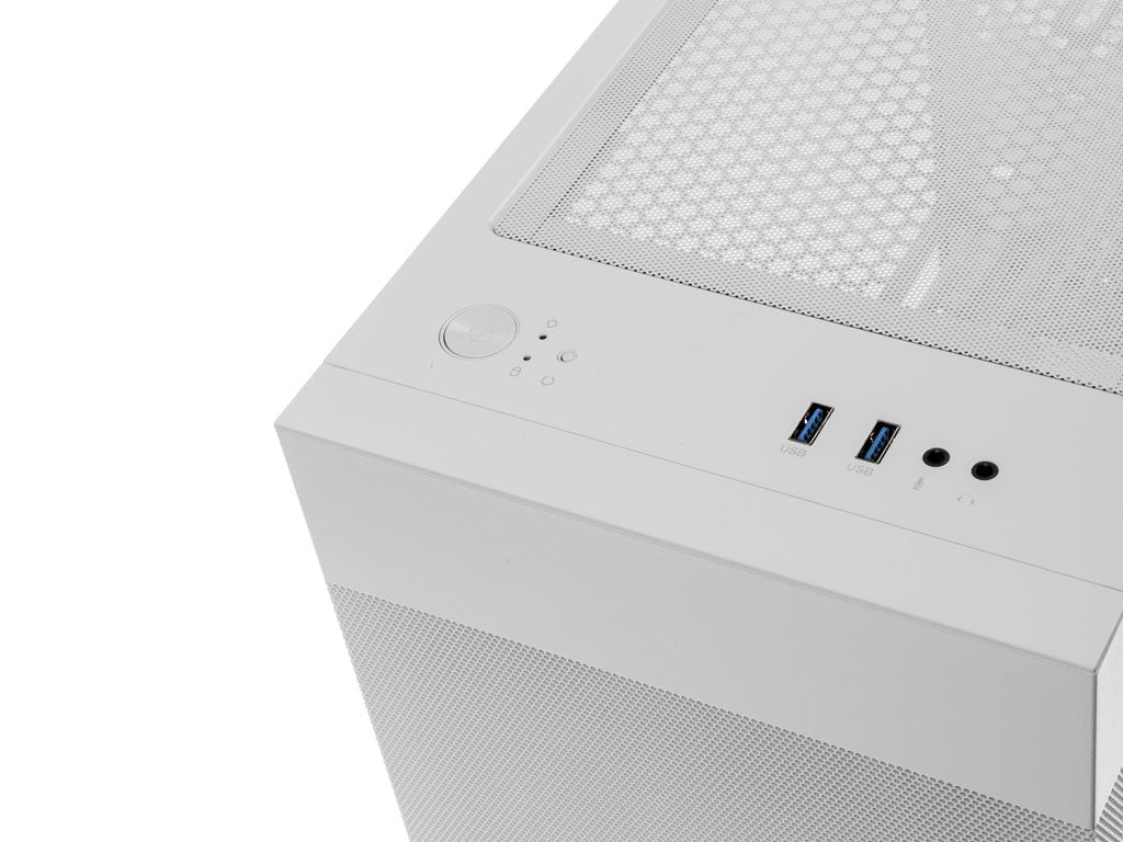 Računalniško ohišje Lian Li LANCOOL 205M Mesh, Micro-ATX, kaljeno steklo, belo