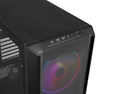 Računalniško ohišje ATX Lian Li LANCOOL 216, Midi-Tower, ARGB, kaljeno steklo, črno