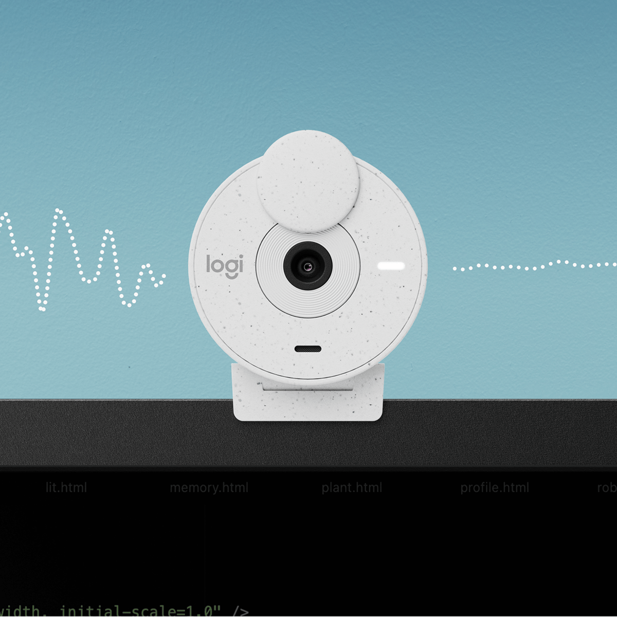 Kamera Logitech Brio 300, bela, USB
