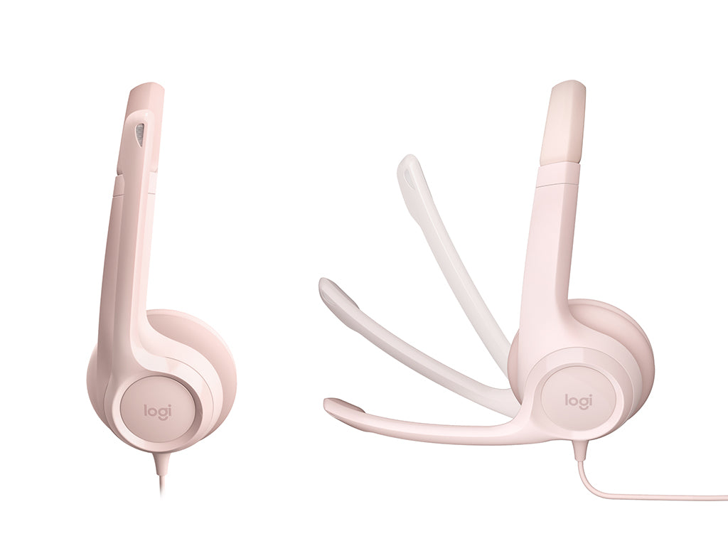 Slušalke Logitech H390, roza, USB