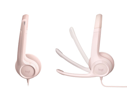 Slušalke Logitech H390, roza, USB