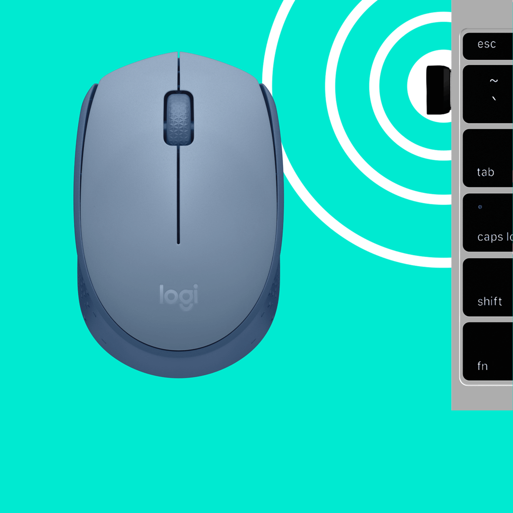 Miška Logitech M171 Wireless, siva