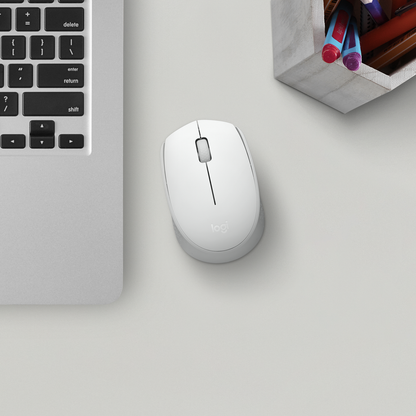 Miška Logitech M171 Wireless, bela