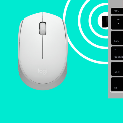 Miška Logitech M171 Wireless, bela