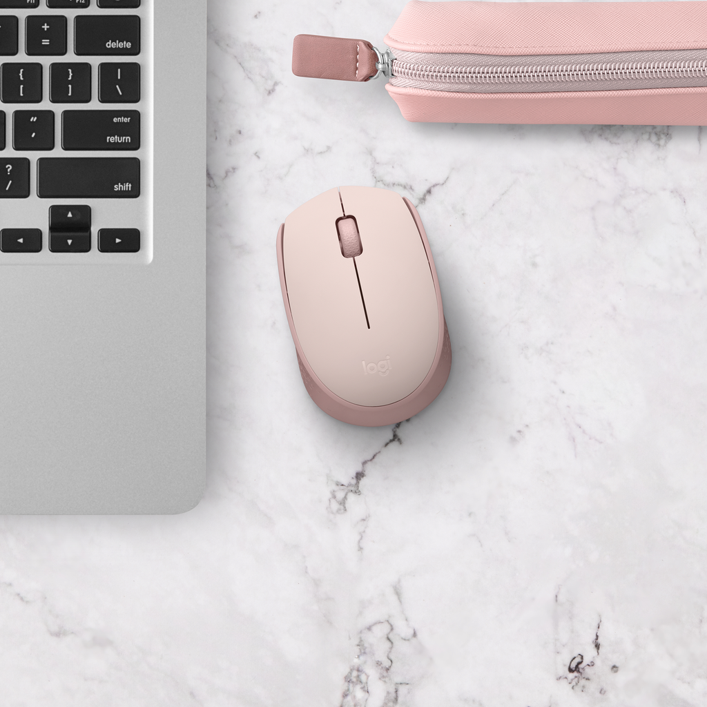 Miška Logitech M171 Wireless, roza
