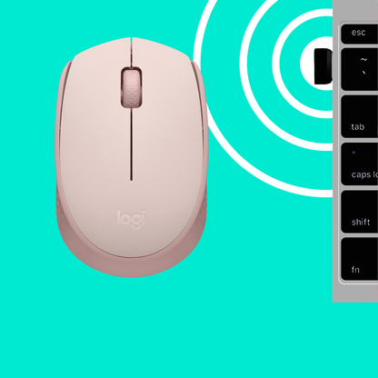 Miška Logitech M171 Wireless, roza