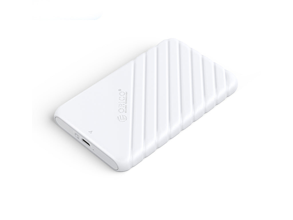 Zunanje ohišje za 2,5'' HDD/SSD, USB-C 3.1 UASP v SATA3, tool-free, belo, ORICO 25PW1C-C3