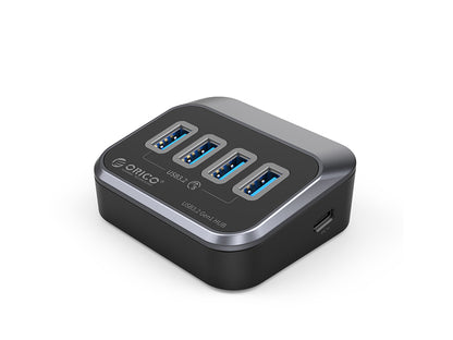 USB-C hub s 4 vhodi, 4x USB-A 3.2 Gen1, 5Gbps, črn, ORICO M3U3-4A-05