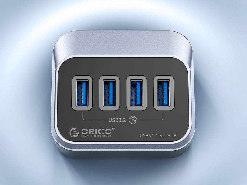 USB-C hub s 4 vhodi, 4x USB-A 3.2 Gen1, 5Gbps, črn, ORICO M3U3-4A-05